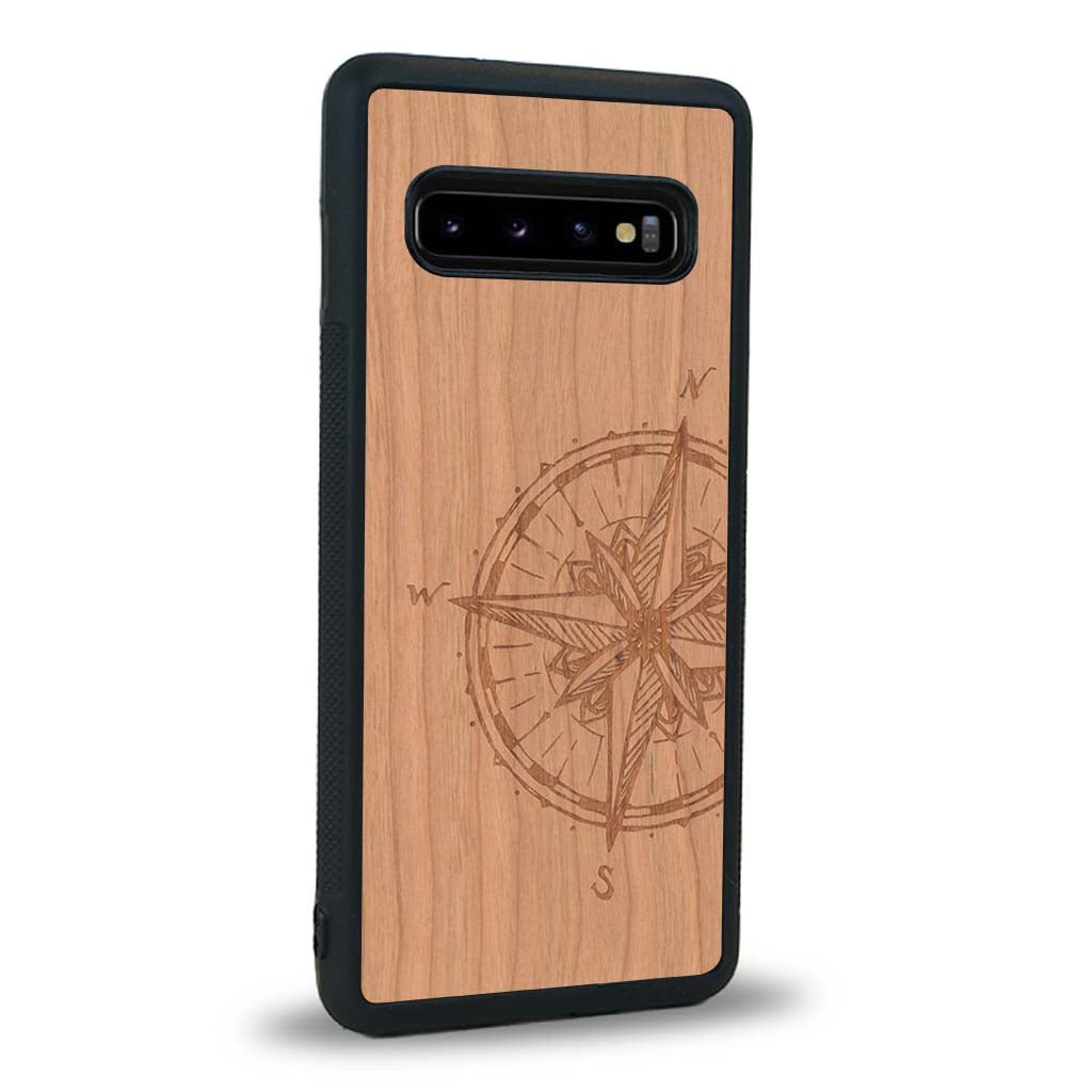 Coque Samsung S10 - La Rose des Vents - Coque en bois
