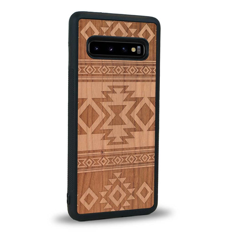 Coque Samsung S10 - L'Aztec - Coque en bois