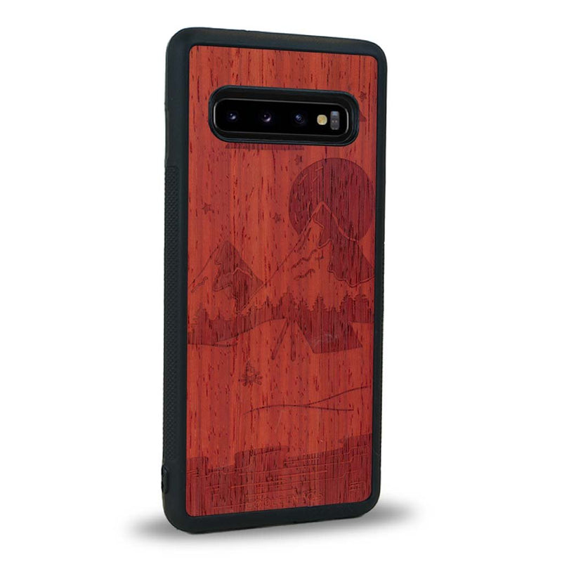 Coque Samsung S10 - Le Campsite - Coque en bois