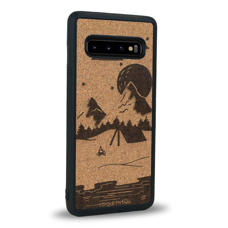 Coque Samsung S10 - Le Campsite - Coque en bois