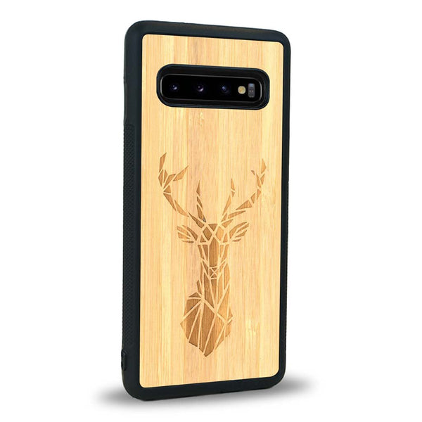 Coque Samsung S10 - Le Cerf - Coque en bois