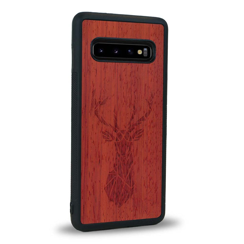 Coque Samsung S10 - Le Cerf - Coque en bois