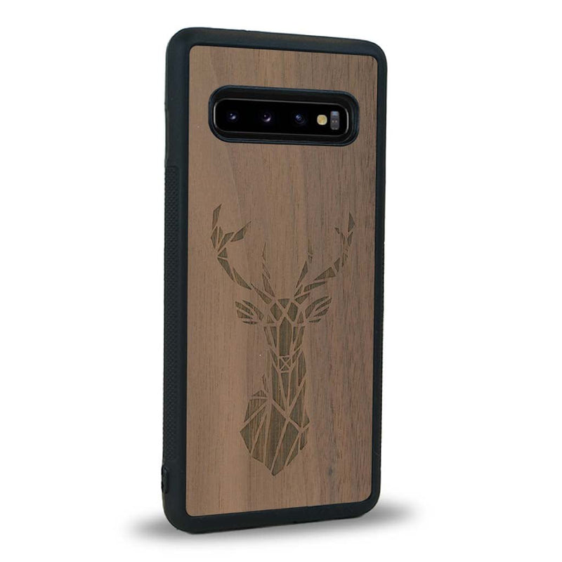 Coque Samsung S10 - Le Cerf - Coque en bois