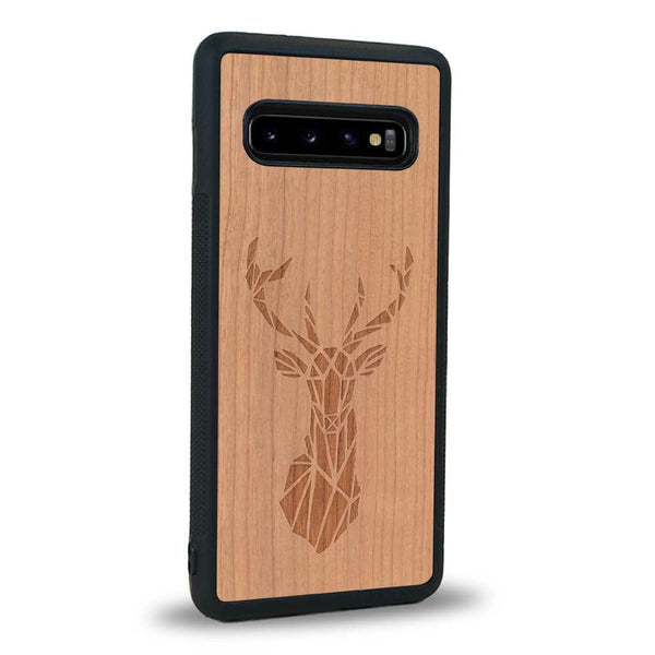 Coque Samsung S10 - Le Cerf - Coque en bois