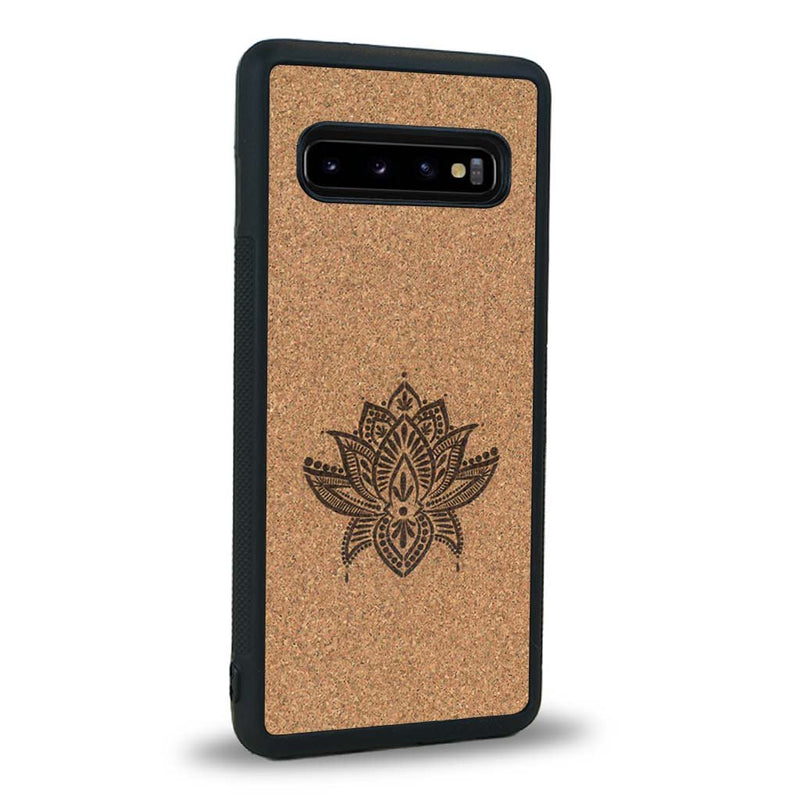 Coque Samsung S10 - Le Lotus - Coque en bois