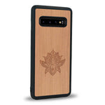 Coque Samsung S10 - Le Lotus - Coque en bois