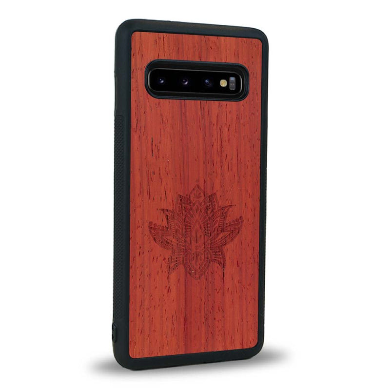 Coque Samsung S10 - Le Lotus - Coque en bois