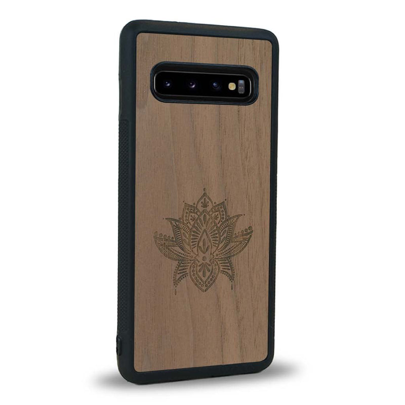 Coque Samsung S10 - Le Lotus - Coque en bois