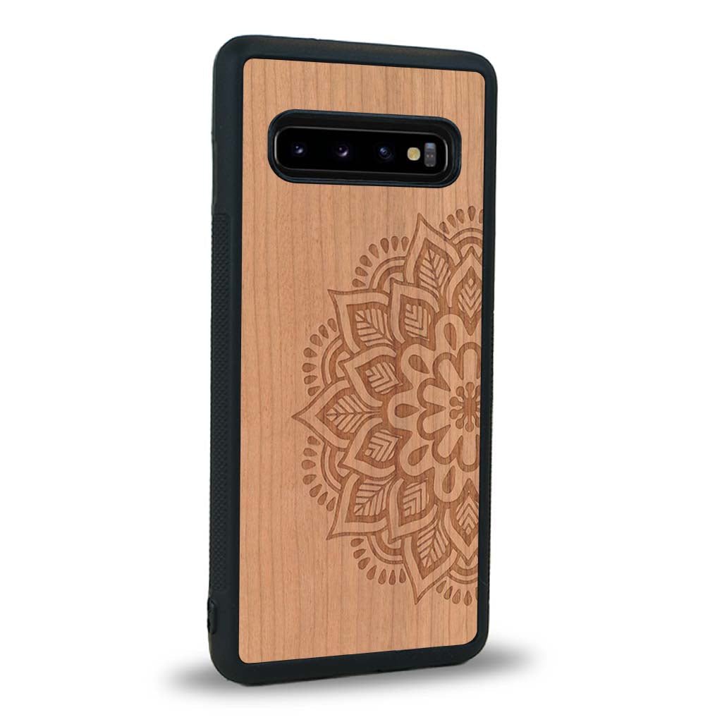 Coque Samsung S10 - Le Mandala Sanskrit - Coque en bois