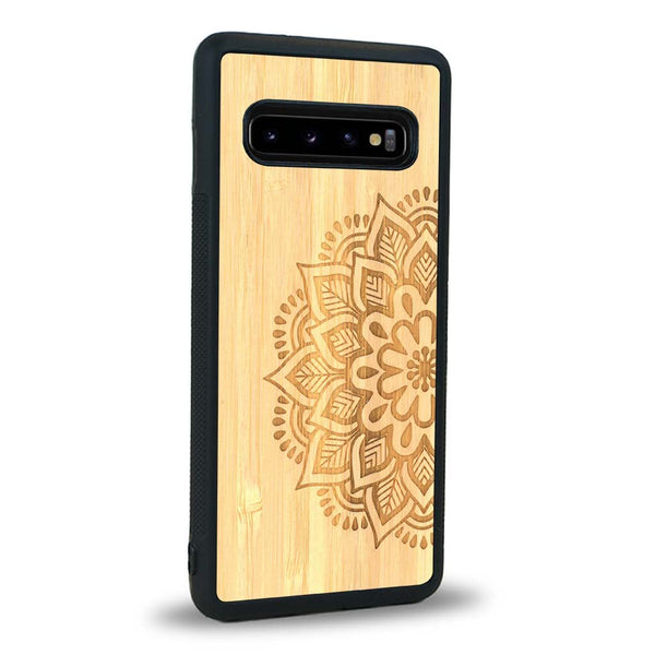 Coque Samsung S10 - Le Mandala Sanskrit - Coque en bois