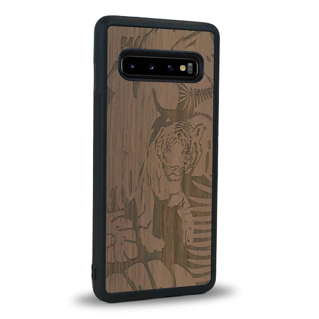 Coque Samsung S10 - Le Tigre - Coque en bois