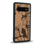 Coque Samsung S10 - Le Tigre - Coque en bois