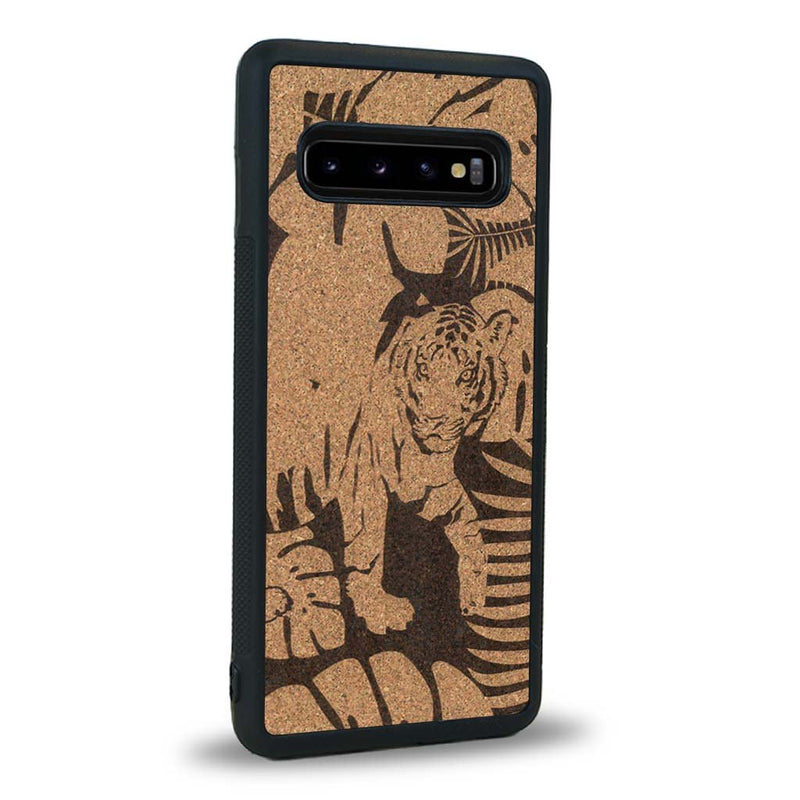 Coque Samsung S10 - Le Tigre - Coque en bois