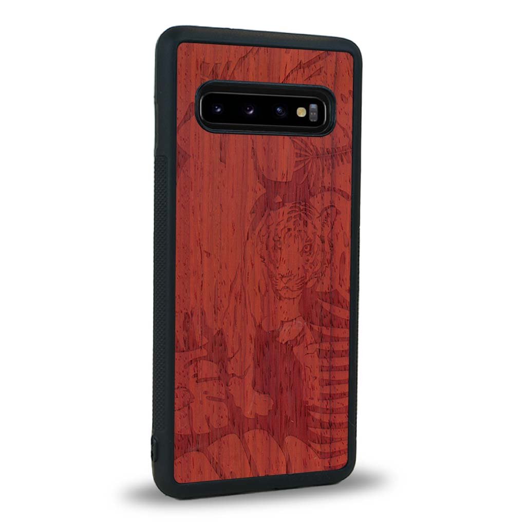 Coque Samsung S10 - Le Tigre - Coque en bois