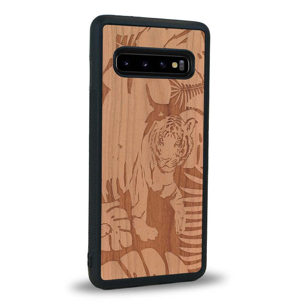 Coque Samsung S10 - Le Tigre - Coque en bois