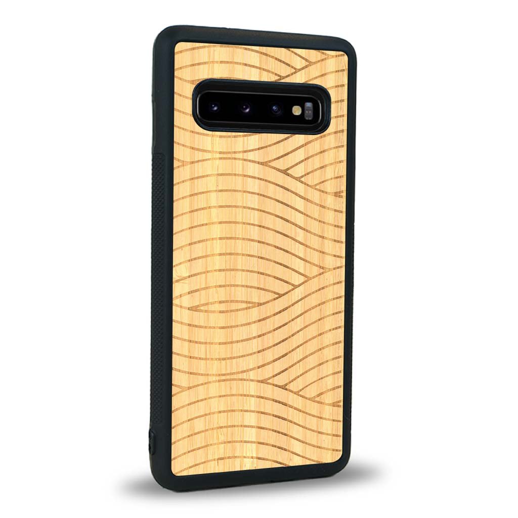 Coque Samsung S10 - Le Wavy Style - Coque en bois