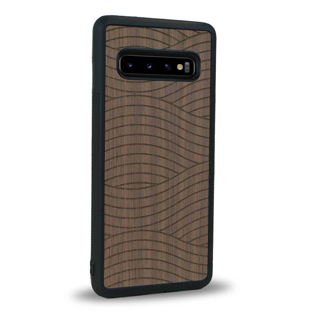 Coque Samsung S10 - Le Wavy Style - Coque en bois