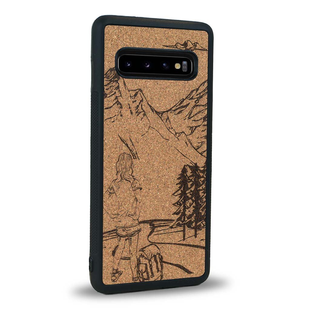 Coque Samsung S10 - L'Exploratrice - Coque en bois