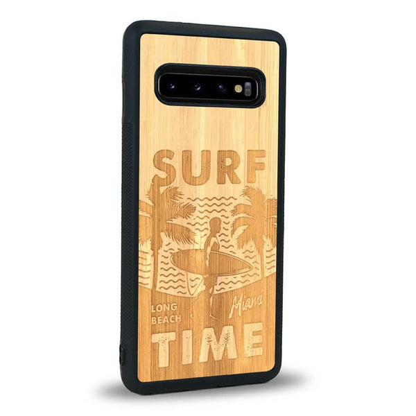 Coque Samsung S10 - Surf Time - Coque en bois