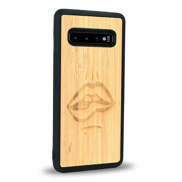 Coque Samsung S10+ - The Kiss - Coque en bois