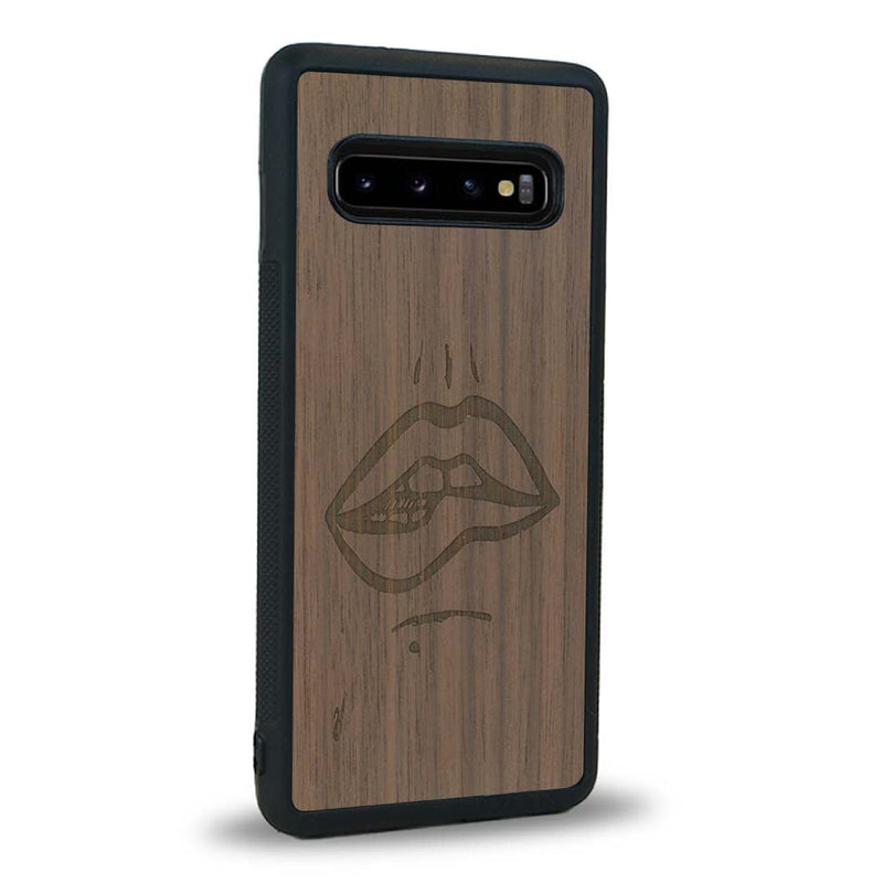 Coque Samsung S10 - The Kiss - Coque en bois