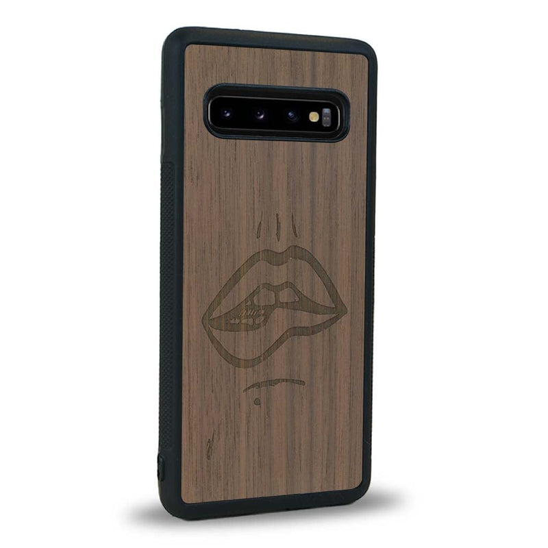 Coque Samsung S10+ - The Kiss - Coque en bois