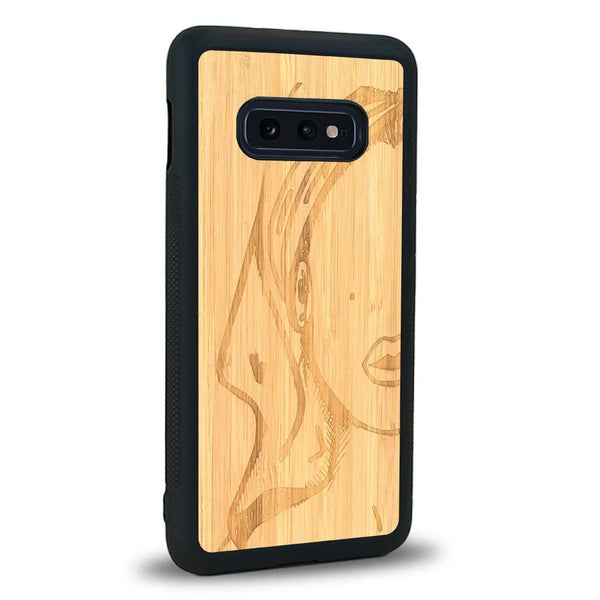 Coque Samsung S10E - Au féminin - Coque en bois