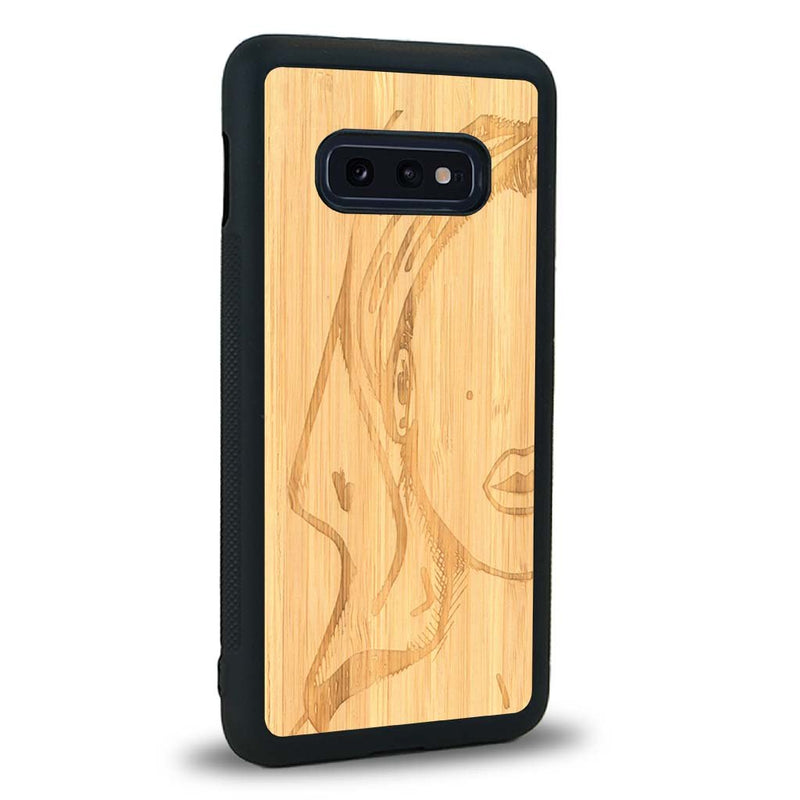 Coque Samsung S10E - Au féminin - Coque en bois