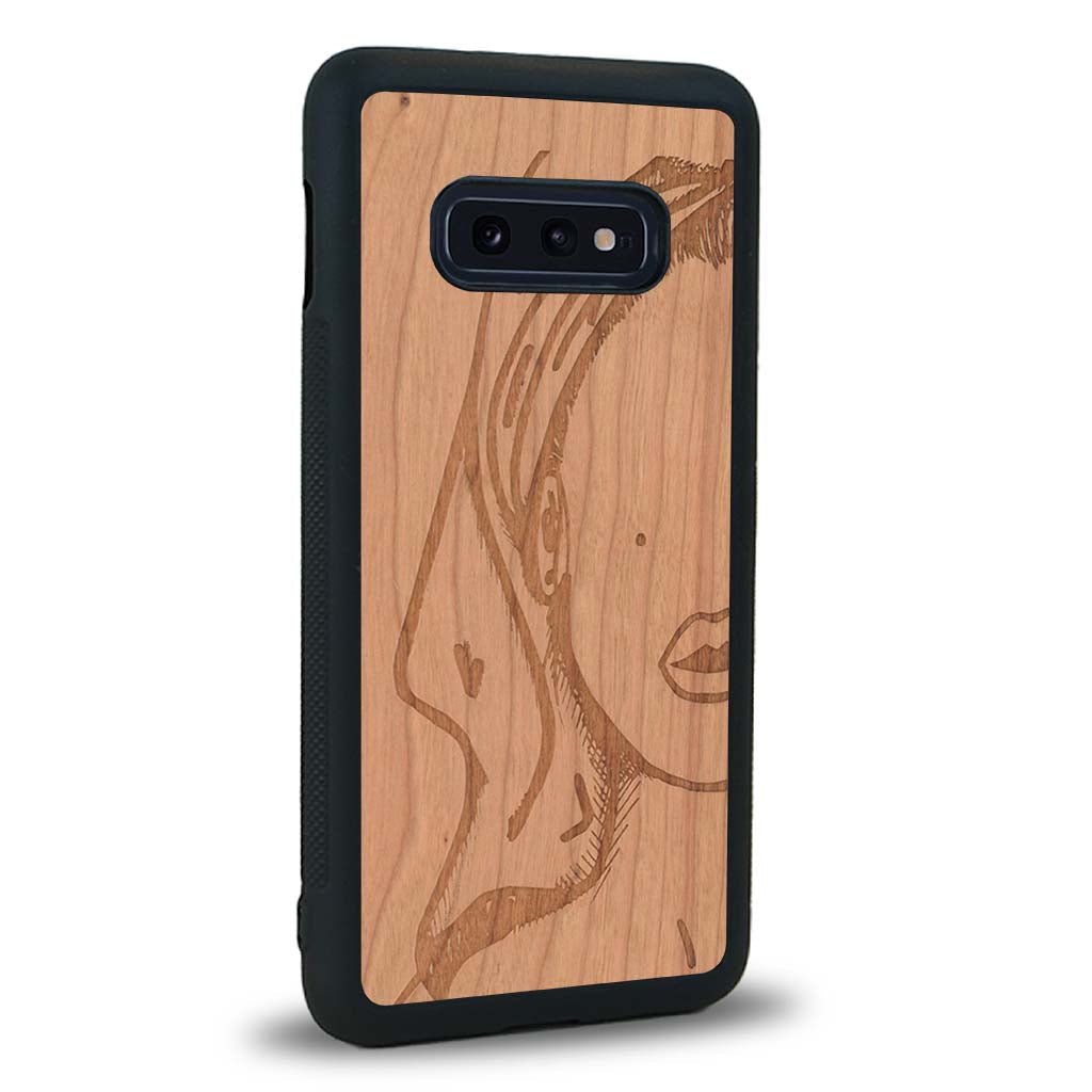 Coque Samsung S10E - Au féminin - Coque en bois