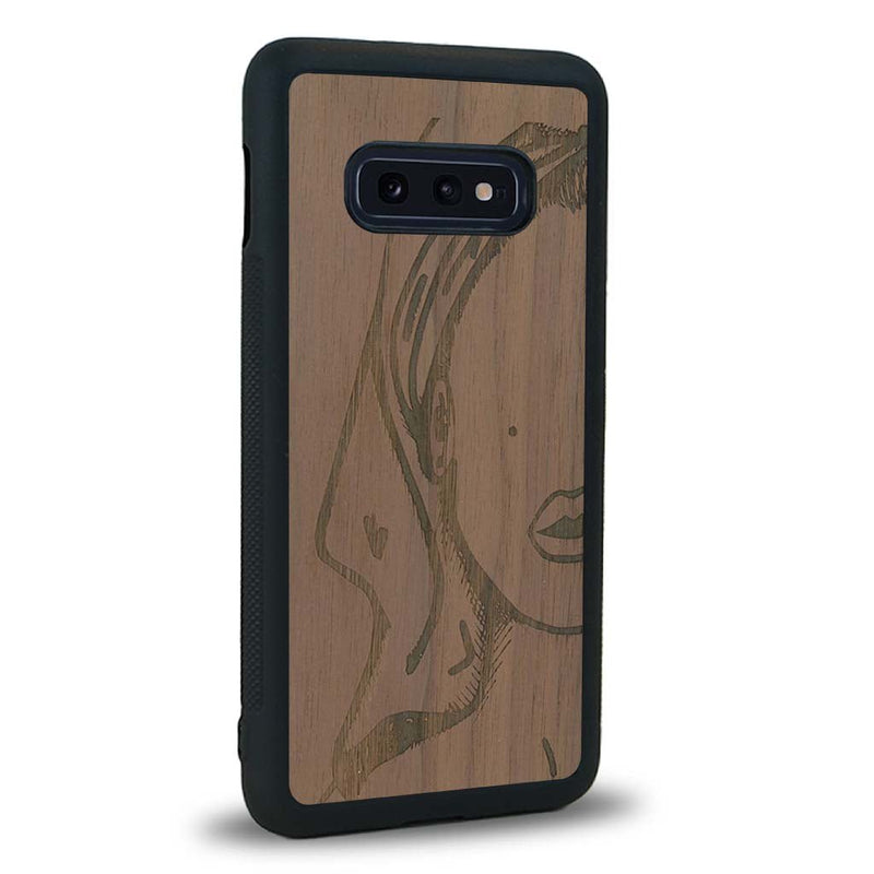 Coque Samsung S10E - Au féminin - Coque en bois