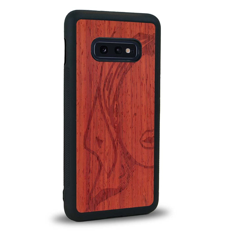 Coque Samsung S10E - Au féminin - Coque en bois