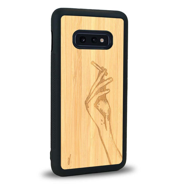 Coque Samsung S10E - La Garçonne - Coque en bois