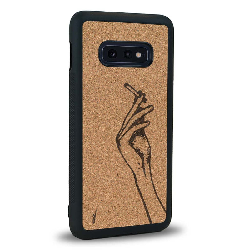 Coque Samsung S10E - La Garçonne - Coque en bois