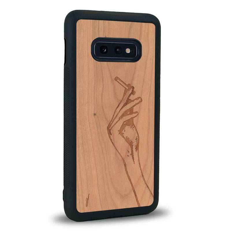 Coque Samsung S10E - La Garçonne - Coque en bois