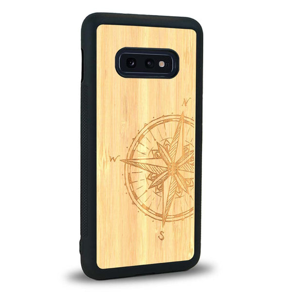 Coque Samsung S10E - La Rose des Vents - Coque en bois