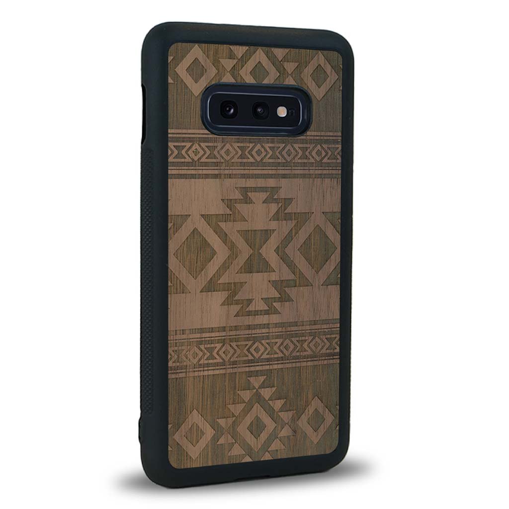 Coque Samsung S10E - L'Aztec - Coque en bois