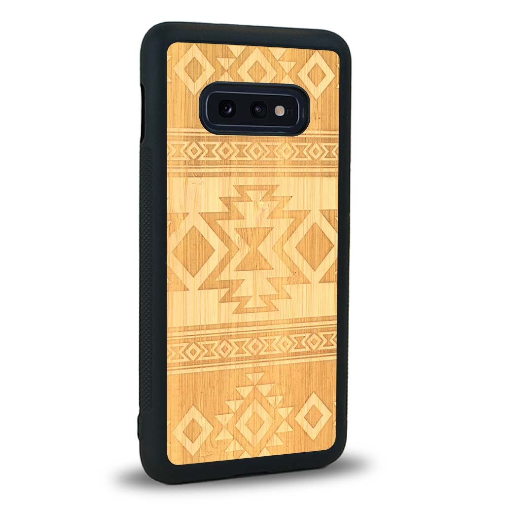 Coque Samsung S10E - L'Aztec - Coque en bois