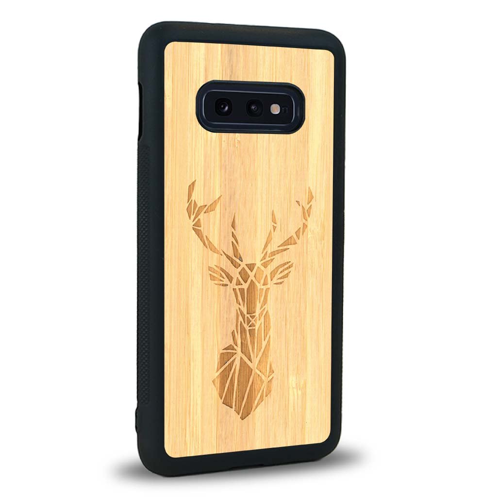 Coque Samsung S10E - Le Cerf - Coque en bois