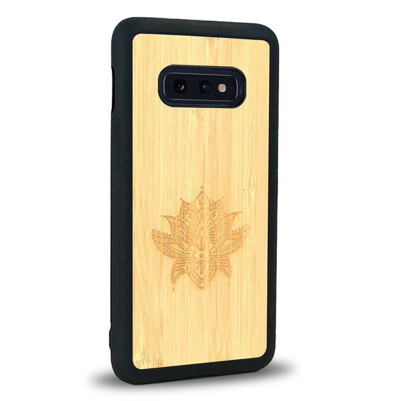 Coque Samsung S10E - Le Lotus - Coque en bois