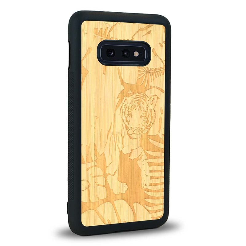 Coque Samsung S10E - Le Tigre - Coque en bois