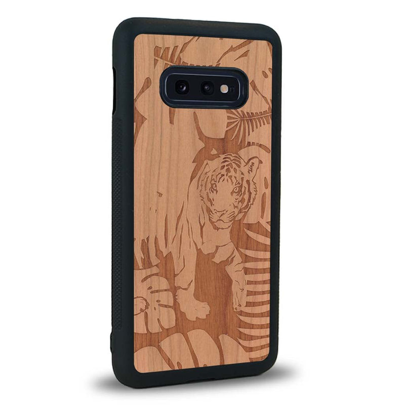 Coque Samsung S10E - Le Tigre - Coque en bois