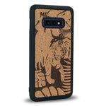 Coque Samsung S10E - Le Tigre - Coque en bois