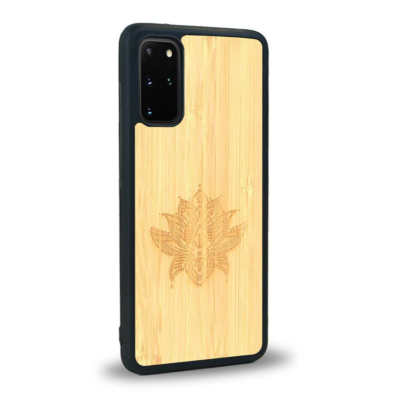 Coque Samsung S20+ - Le Lotus - Coque en bois