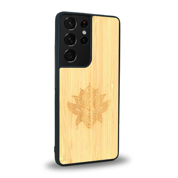 Coque Samsung S20 Ultra - Le Lotus - Coque en bois