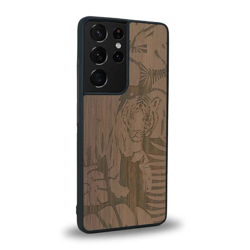 Coque Samsung S20 Ultra - Le Tigre - Coque en bois