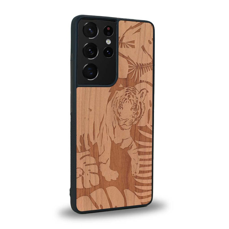 Coque Samsung S20 Ultra - Le Tigre - Coque en bois