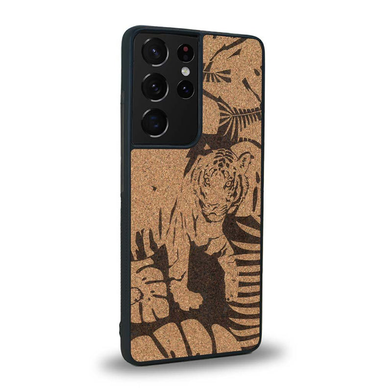 Coque Samsung S20 Ultra - Le Tigre - Coque en bois