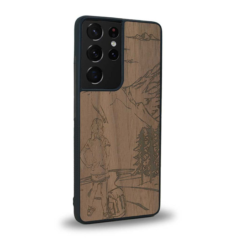 Coque Samsung S20 Ultra - L'Exploratrice - Coque en bois