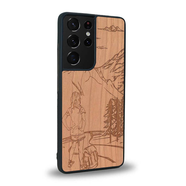 Coque Samsung S20 Ultra - L'Exploratrice - Coque en bois