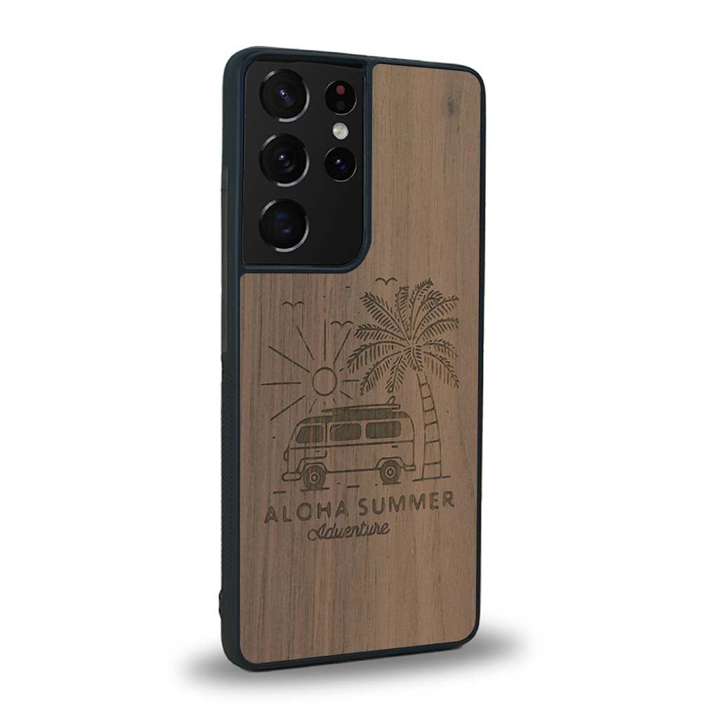 Coque Samsung S21 Ultra - Aloha Summer - Coque en bois